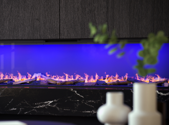 Electric fireplace Faber e-SliM Linear 1700-450 I Mood setting