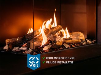 Een prachtige faber gasgaard inclusief het Koolmonoxide vrij logo. 